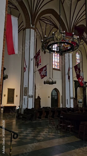 Gothic Interior of a Historic European Cathedral