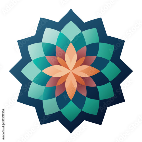 mandala on white background