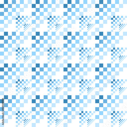 Light Blue Geometric Pattern with Squares and Triangles for Modern Design Projects and Background Use