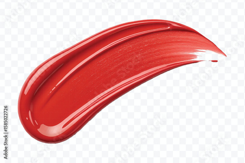 realistic 3d lipstick smudges in different color style isolated on transparent background	