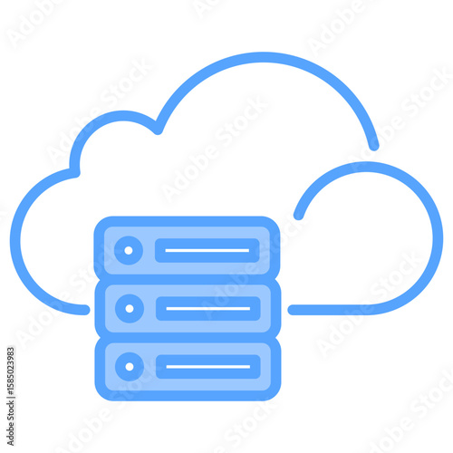 Hosting Blue Icon