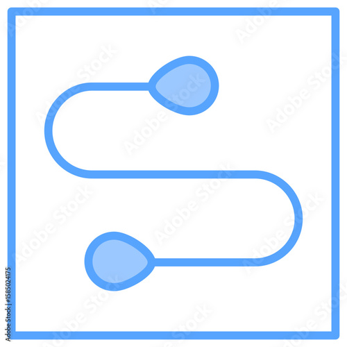Routing Blue Icon