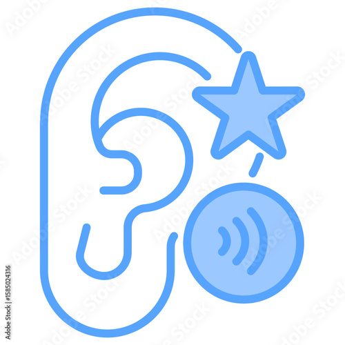 Event Listener Blue Icon