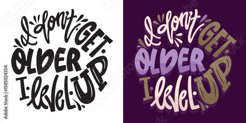 Birthday 40.Cute hand drawn doodle lettering quote about birthday party. Lettering for t-shirt design, mug print, bag print, clothes fashion. 100% hand drawn vector image.