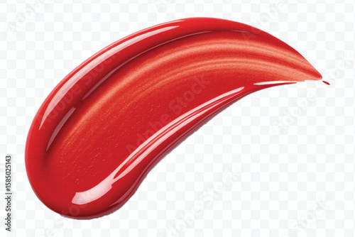 realistic 3d lipstick smudges in different color style isolated on transparent background	