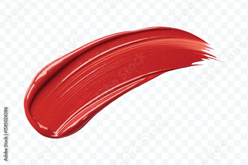 realistic 3d lipstick smudges in different color style isolated on transparent background	