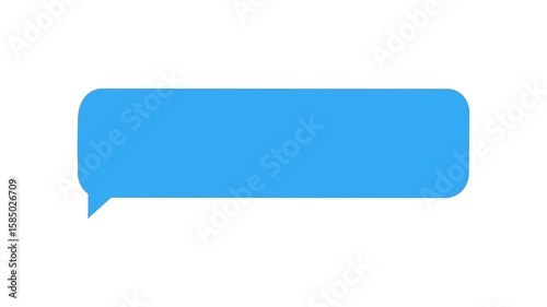 
Typing and sending message animation. custom text bubble on white background. 4k video