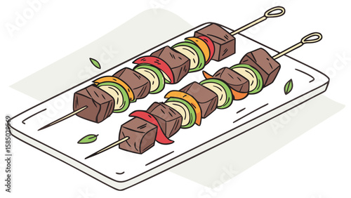 Delicious vector illustration of an isolated chocolate bar with candy, a sweet snack