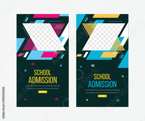 Minimal School Admission Story Post, social media template, Instagram story, admissions banner 