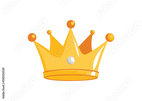 Golden crown Vector, crown Icon Illustration