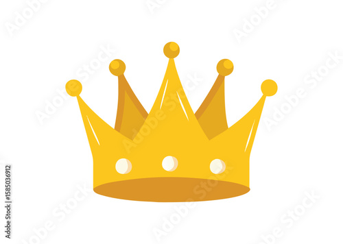 Golden crown Vector, crown Icon Illustration