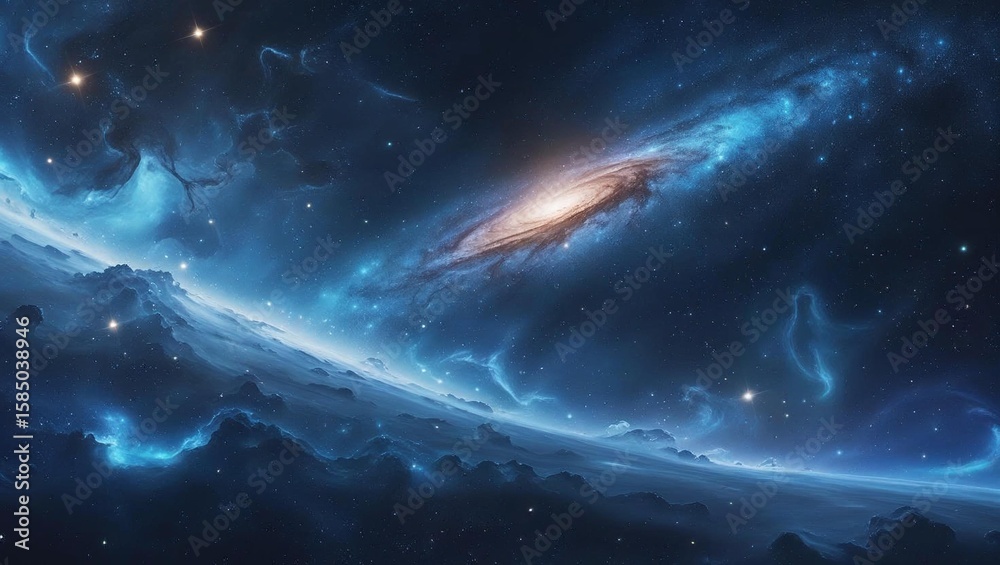 Fototapeta premium space galaxy in space