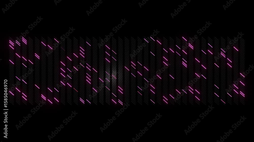 3d abstract simple geometric background with multicolor rectangles like light bulbs flashing neon lights on screen in 4k. Smooth looped animation. Creative simple motion design bg with 3d objects