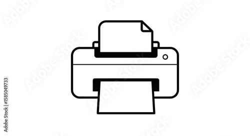 Printer printing paper document