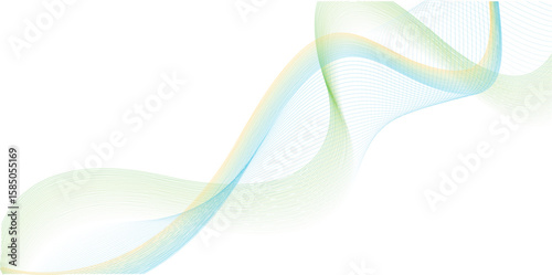Design elements. Wave of many gray lines. Abstract wavy stripes on white background isolated. Creative line art. Vector illustration EPS 10.
