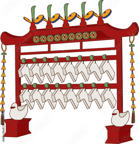 Photography pyeongyeong korean music instrument clipart