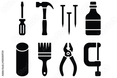 Tools for building and repair screwdriver hammer