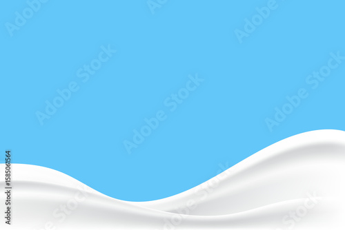 waves of milk or yogurt