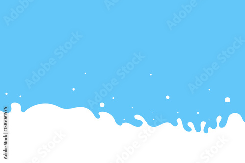 waves of milk or yogurt