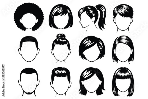 Diverse hairstyles for men and women haircuts afro