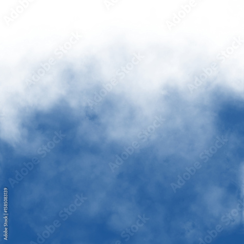 A dark background transitioning into a vibrant blue haze or fog at the bottom, with a soft, diffused edge.