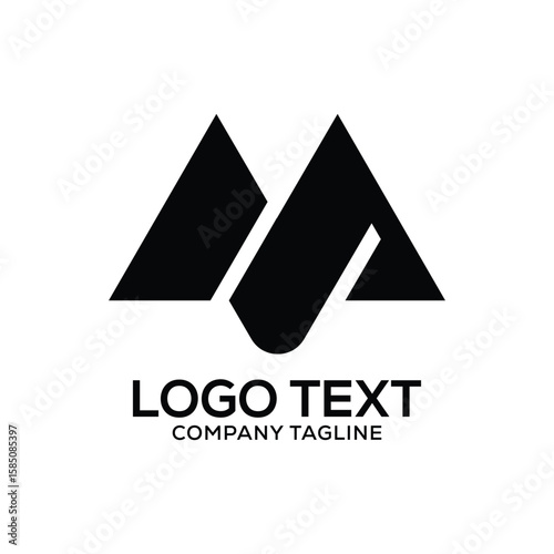 m letter creative logo design