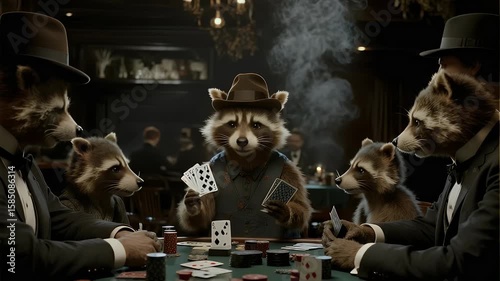 High-Stakes Raccoon Poker: A Cinematic Animated Short Film