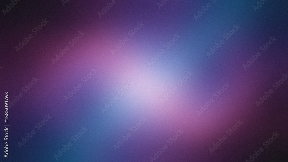 Fototapeta premium Photo of a grainy purple and blue gradient creates a dreamy, abstract background