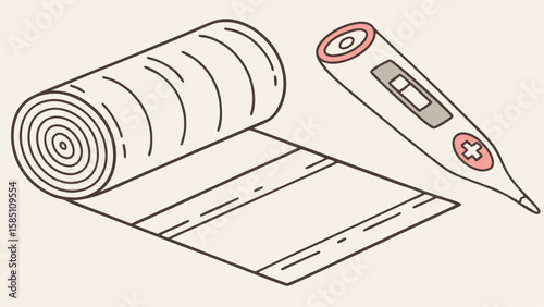 illustration of a tin can opener HealthKit equipment