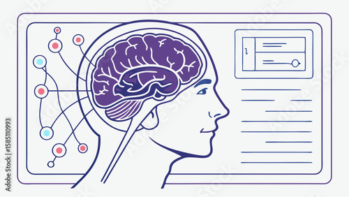 Female doctor explaining brain scan results on a screen to a patient during a medical consultation.