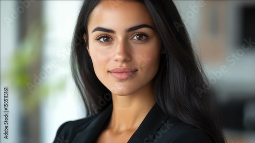 Wallpaper Mural A young professional woman with a gentle smile. Torontodigital.ca