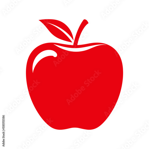 Red Apple Clipart, Icon, Logo
