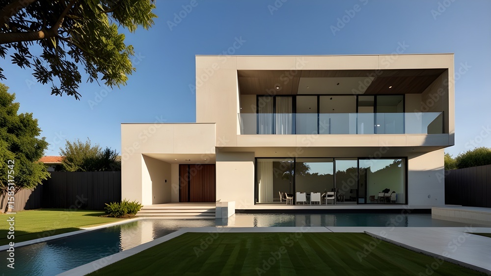 Fototapeta premium modern house in the city