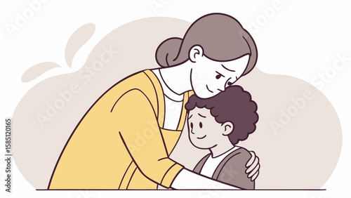 A mother’s waru embrace, soothes a child’s sadness