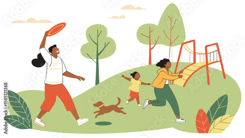 children playing in the park