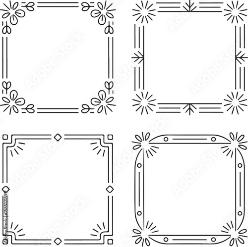 Hand Drawn Botanical Frame Collection

