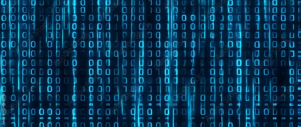 Binary code flow background