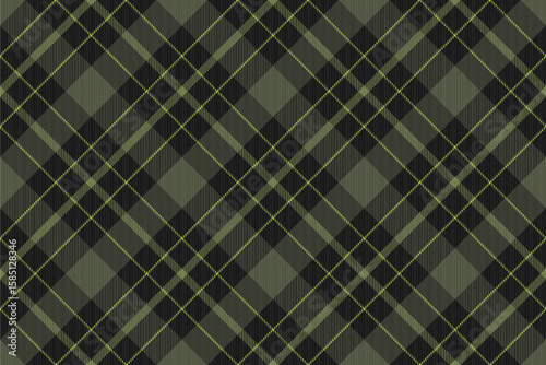 Elegant dark green and black plaid pattern.  Perfect for textile design, apparel, or website backgrounds. This seamless texture evokes feelings of sophistication and timeless style.