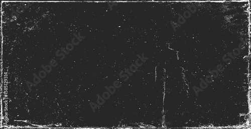 Texture of old surface on black background with white scratches. Worn, torn, weathered effect. Distressed black texture.Vector illustration, EPS 10.
