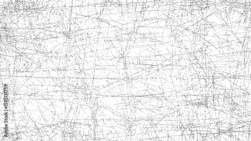 Chaotic grunge scratched texture background pattern. Abstract distressed surface with sharp rough lines. Vintage noisy scratch layout design concept.