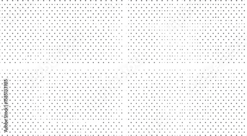 Halftone seamless polka dot texture design. Abstract dotted layout background. Grayscale circular pattern perfect for retro visuals.