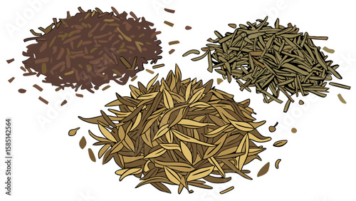Cumin seeds spice flavor aroma culinary ingredient herbal seasoning cooking condiments food preparation 100 grams
