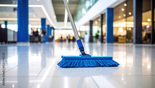 Modern cleaning in a mall