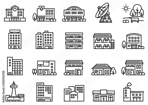 住宅・建築アイコン10　Housing & Architecture icons
