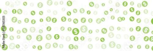green dollars vector background