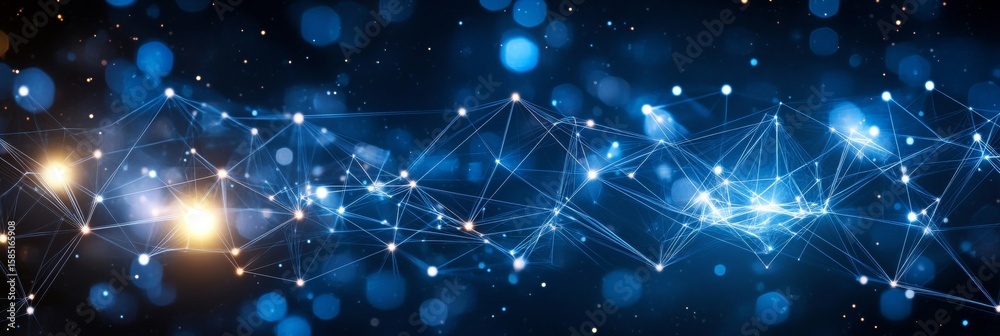 Fototapeta premium Futuristic Connections Data Science Lines and Plexus Structure Background for Tech Projects