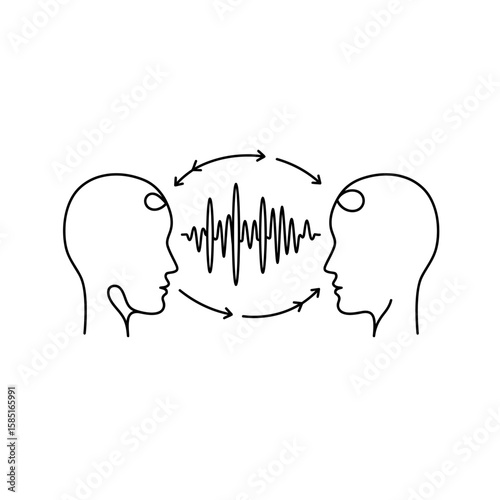 Two Heads in Communication with Circular Sound Waves