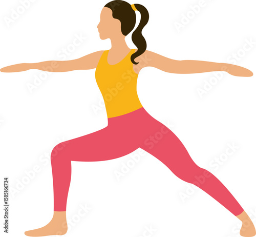 Yoga Poses Women Illustration