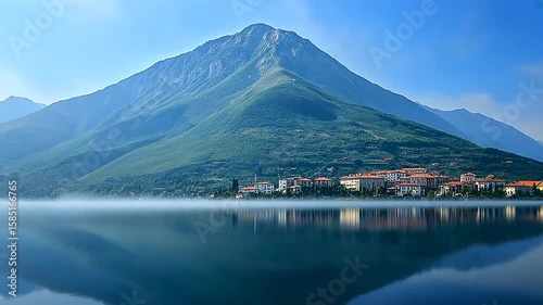 Stunning Lake Iseo Scenery: Serene Reflections and Majestic Mountains of Italy