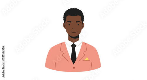 Clean design of Black candidate in pastel tones